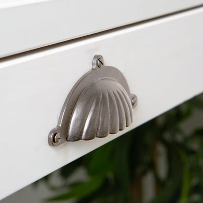 130mm x 60mm Fluted Cabinet Cup Handle