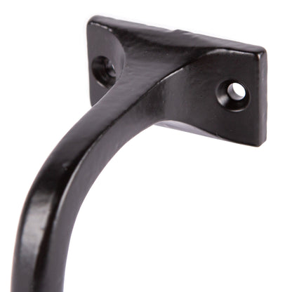 75mm x 85mm Black Wrought Iron Handrail Bracket