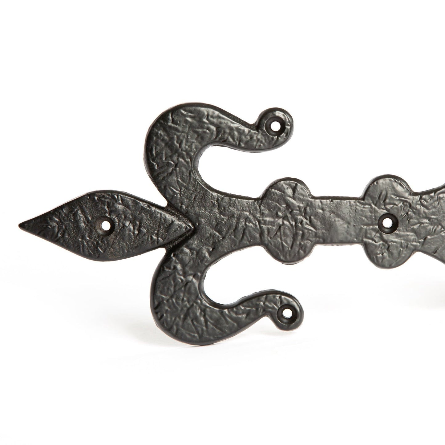 235mm Black Fleur De Lis T-Hinge