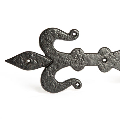 235mm Black Fleur De Lis T-Hinge