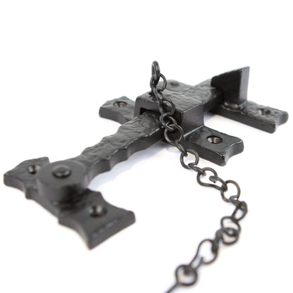 240mm Black Rustic Suffolk Latch