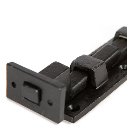 155mm Black Cranked Antique Fish Tail Bolt