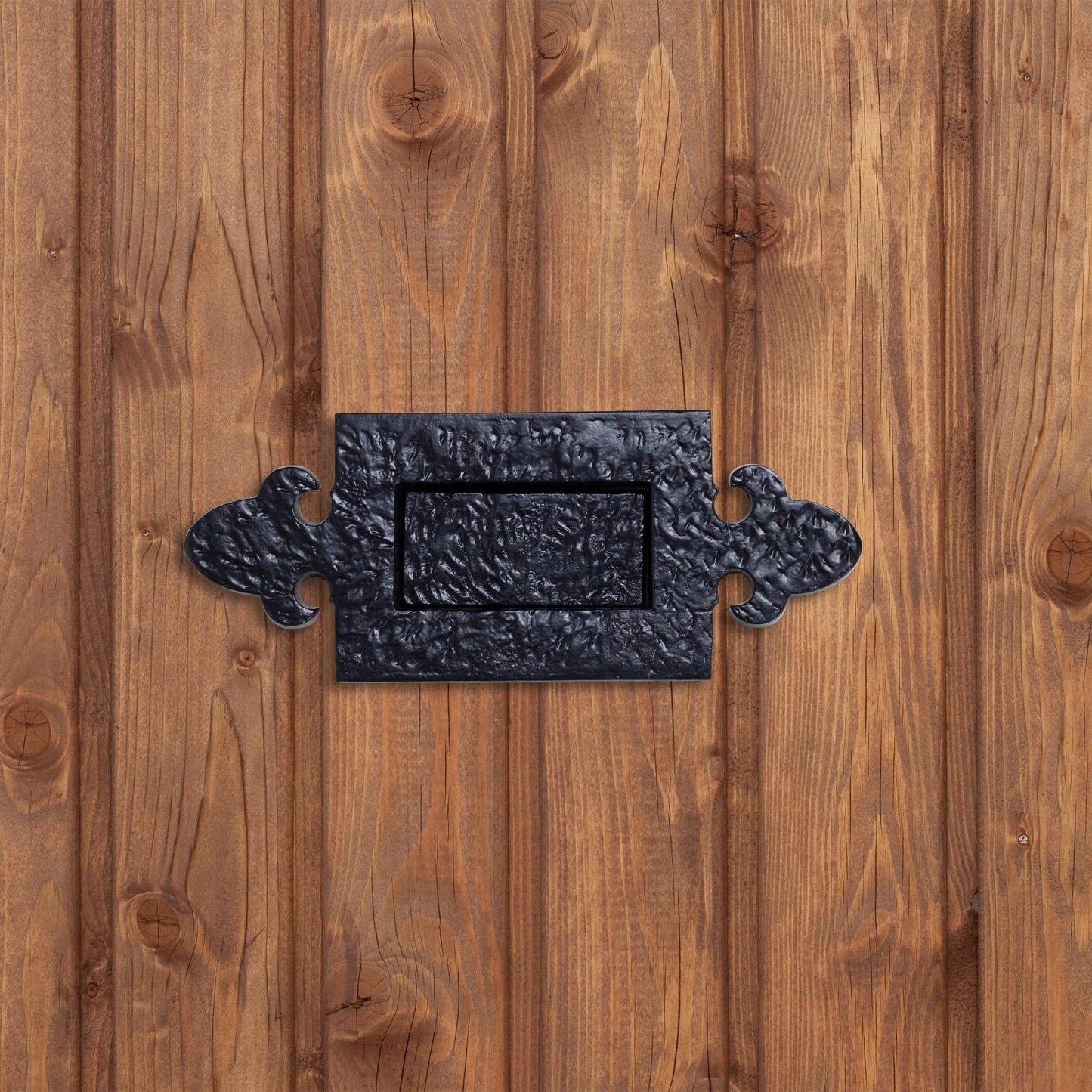 270mm x 105mm Black Fleur De Lis Letter Plate