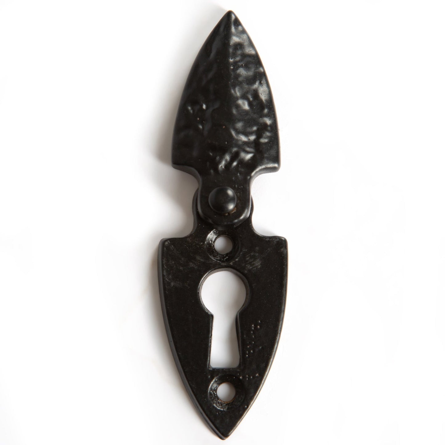 30mm x 55mm Black Arrowhead Escutcheon Plate with Cover