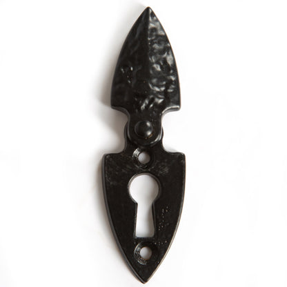 30mm x 55mm Black Arrowhead Escutcheon Plate with Cover