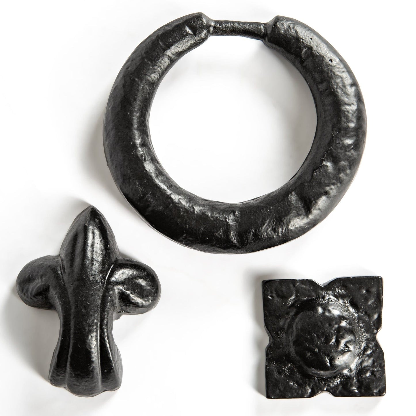 140mm Black Fleur De Lis Door Knocker