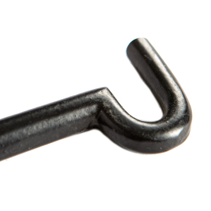 225mm Black Ornate Cabin Hook and Eye