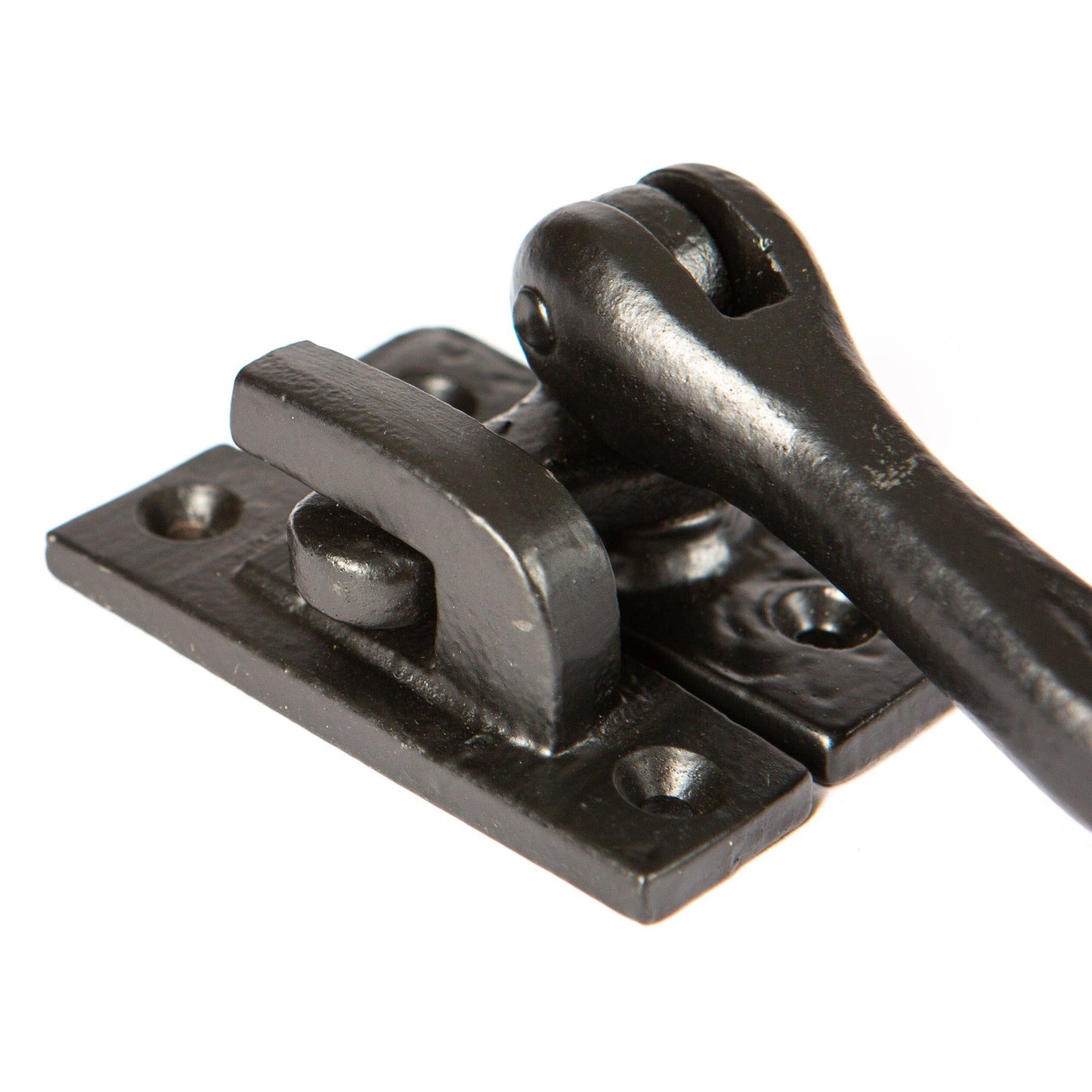 45mm x 110mm Black Rustic Left Handed Window Fastener