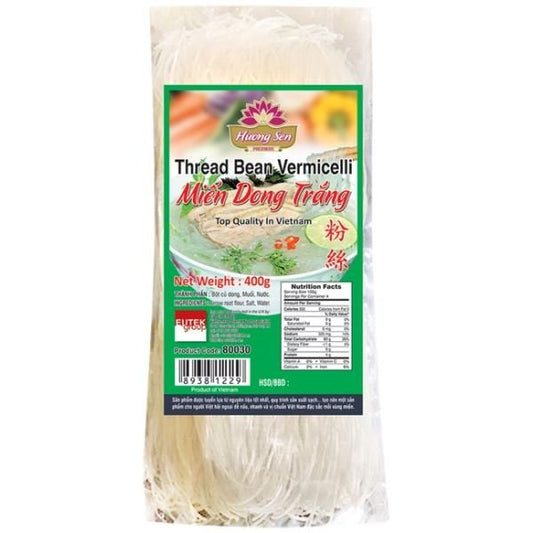 HUONG SEN Thread Bean Vermicelli Mien Dong Trang 400g