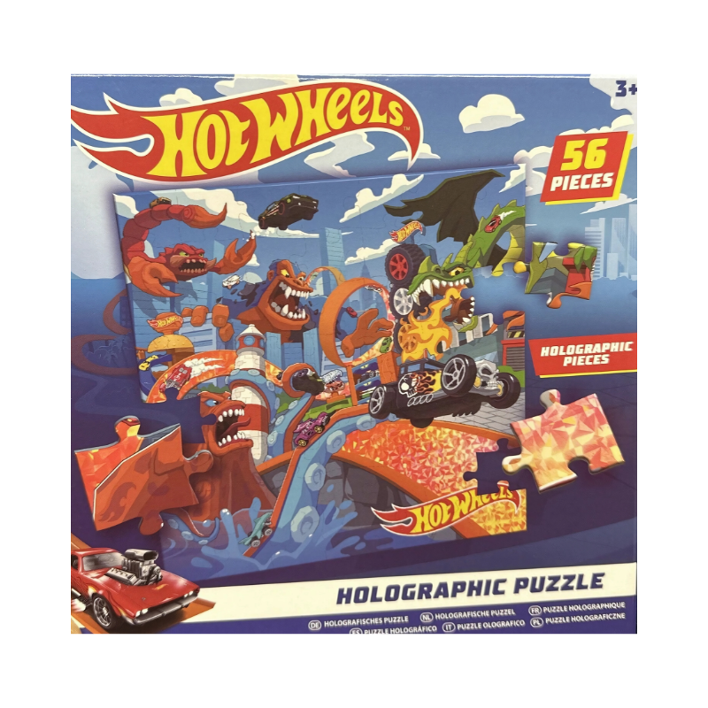 Wholesale Hot Wheels Holographic Puzzle - (Case of 12)