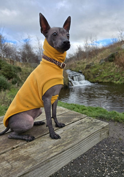 Open-Leg Fleece Vest - Yellow