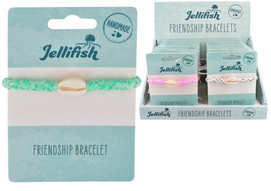 Jellifish shell beads bracelet