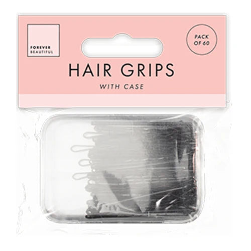 Hair grips with case 60 pack