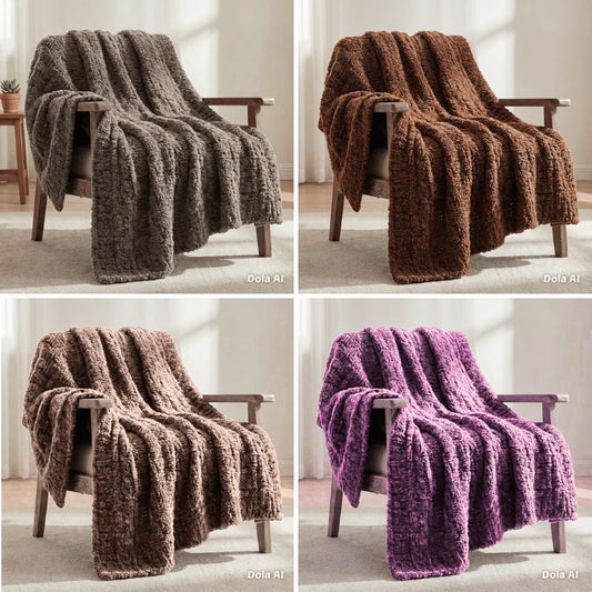 Luxury soft teddy throw - kingsize.