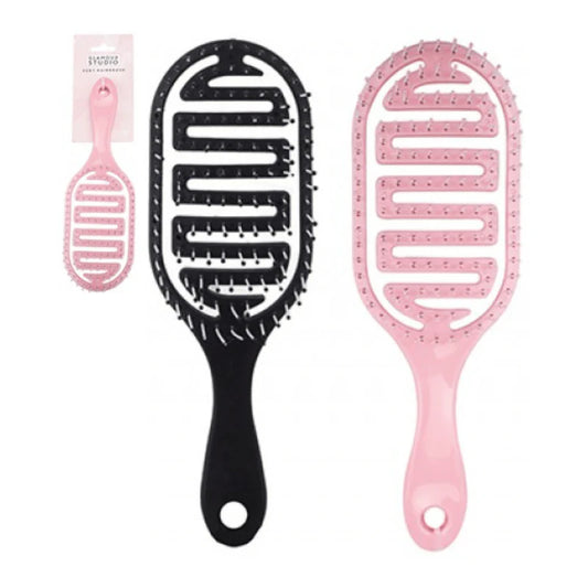 Vented quick drying & detangling hair brush