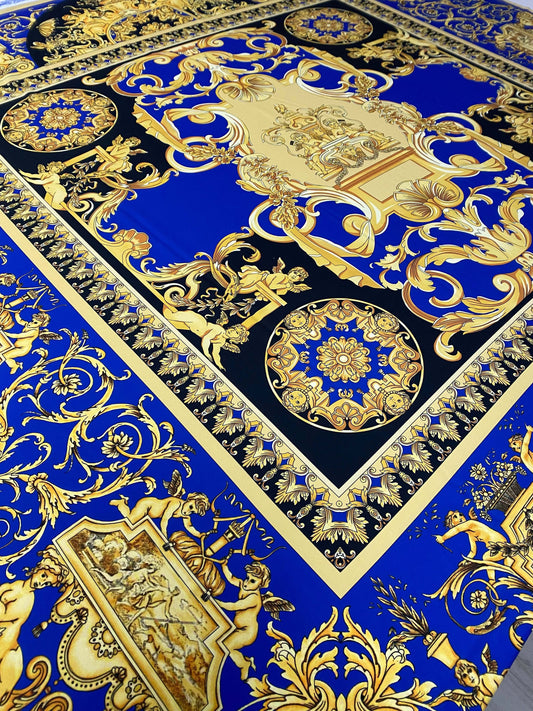 Royal Blue Baroque Fabric