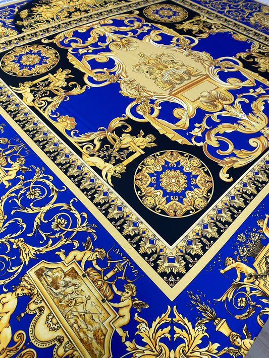 Royal Blue Baroque Fabric