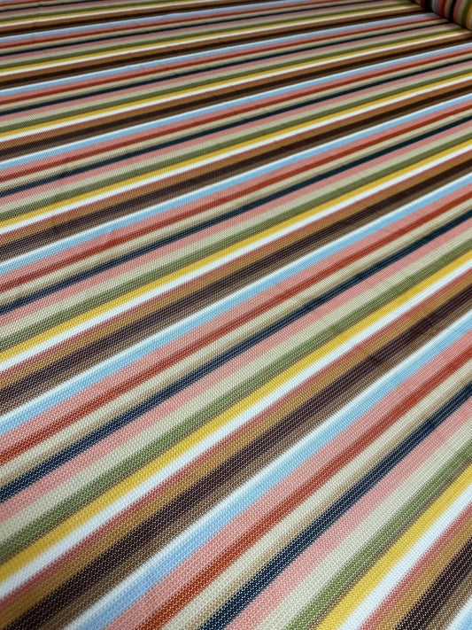 Multicolor Striped Woven Fabric