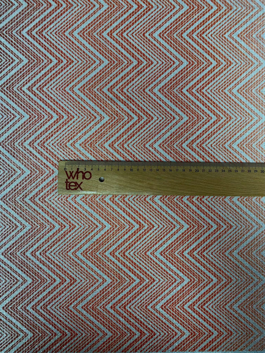 Metallic Chevron Pattern Fabric