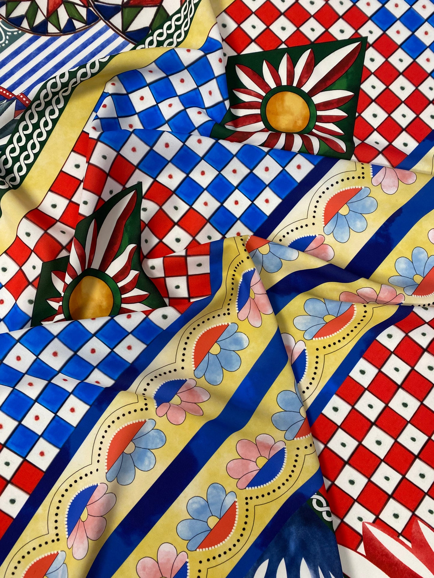 Sicilian Caretto Pattern Fabric
