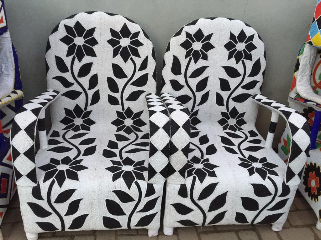 Yoruba Royal Beaded Chair for Mel