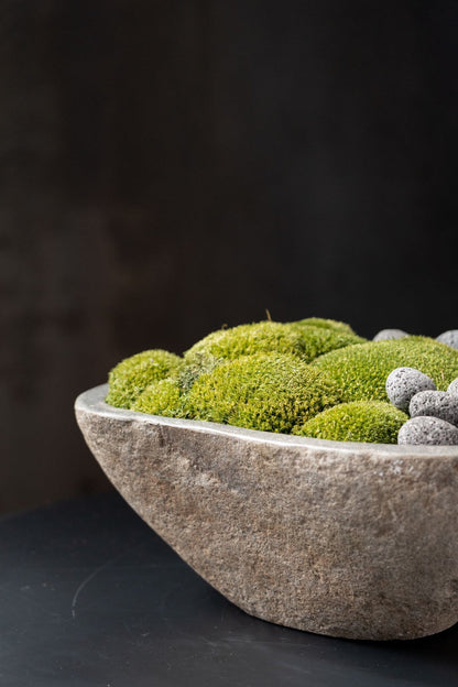 Indo Stone Moss Bowl