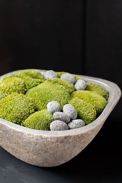 Indo Stone Moss Bowl