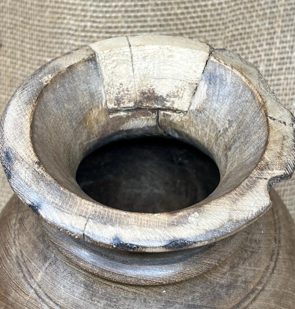 Vintage Teak Vase KX3112