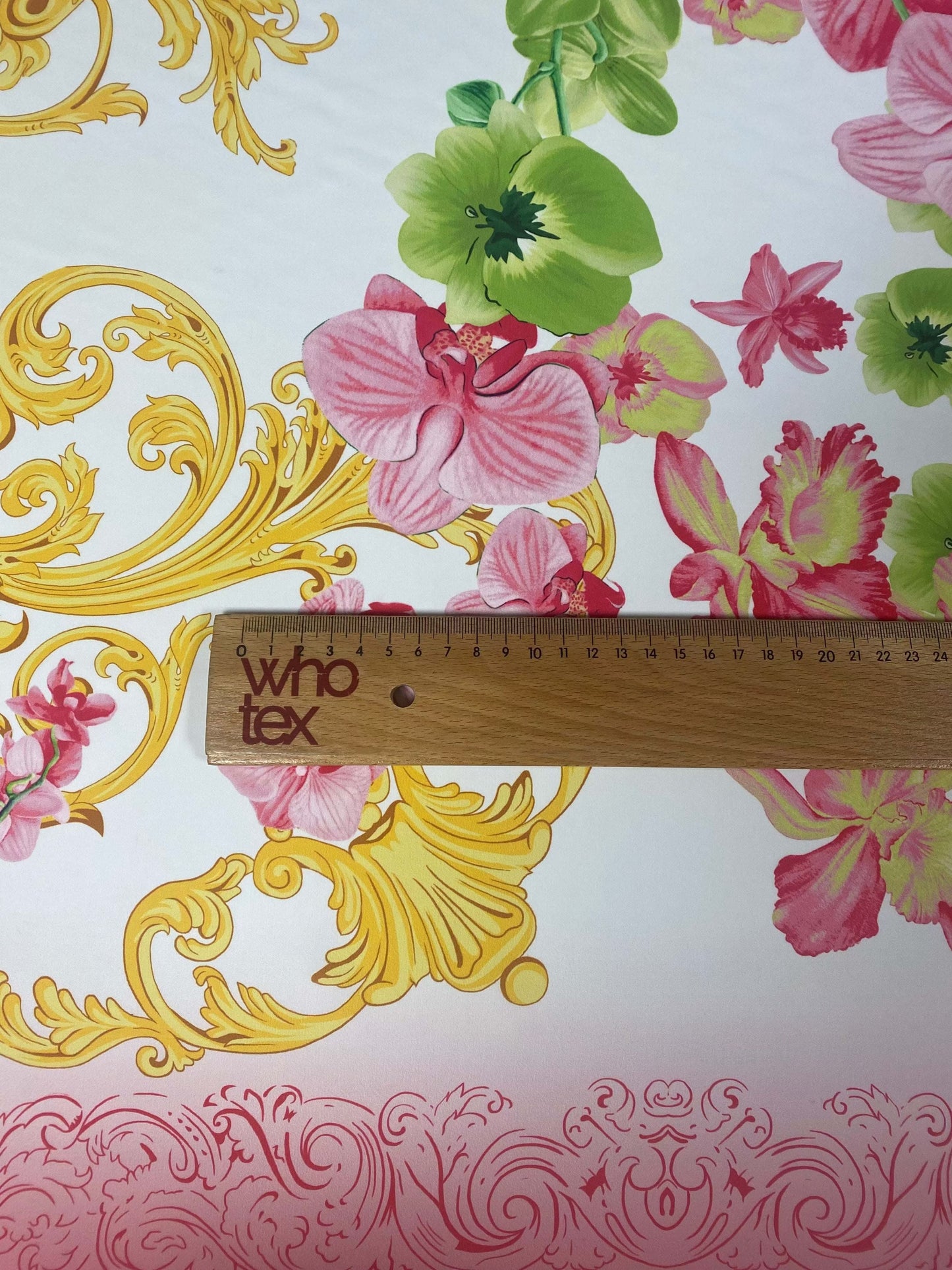 Orchid Swirl Print Fabric – Custom Printed Fabric, Choose Material by Metre