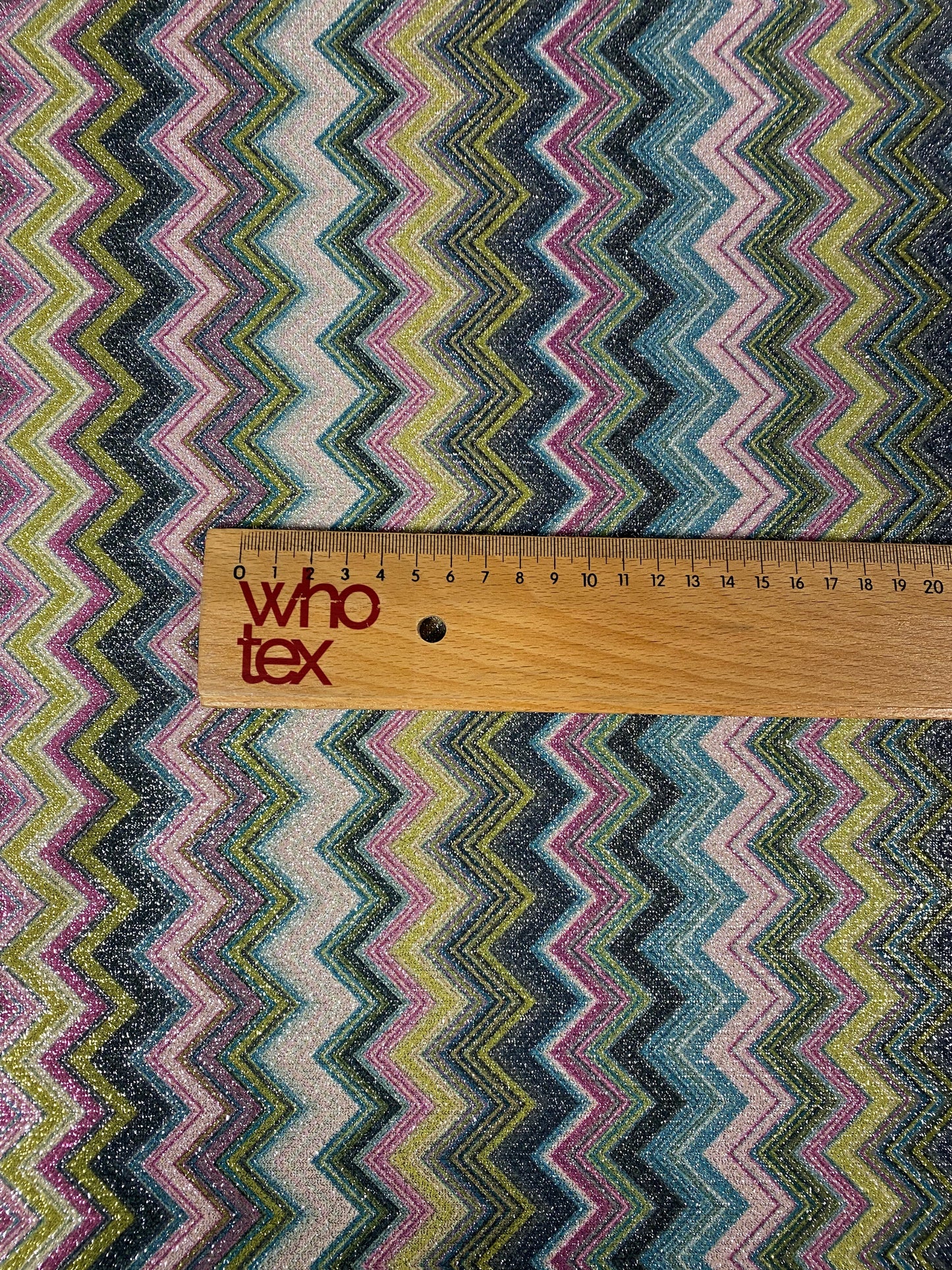 Colorful Zigzag Patterned Fabric