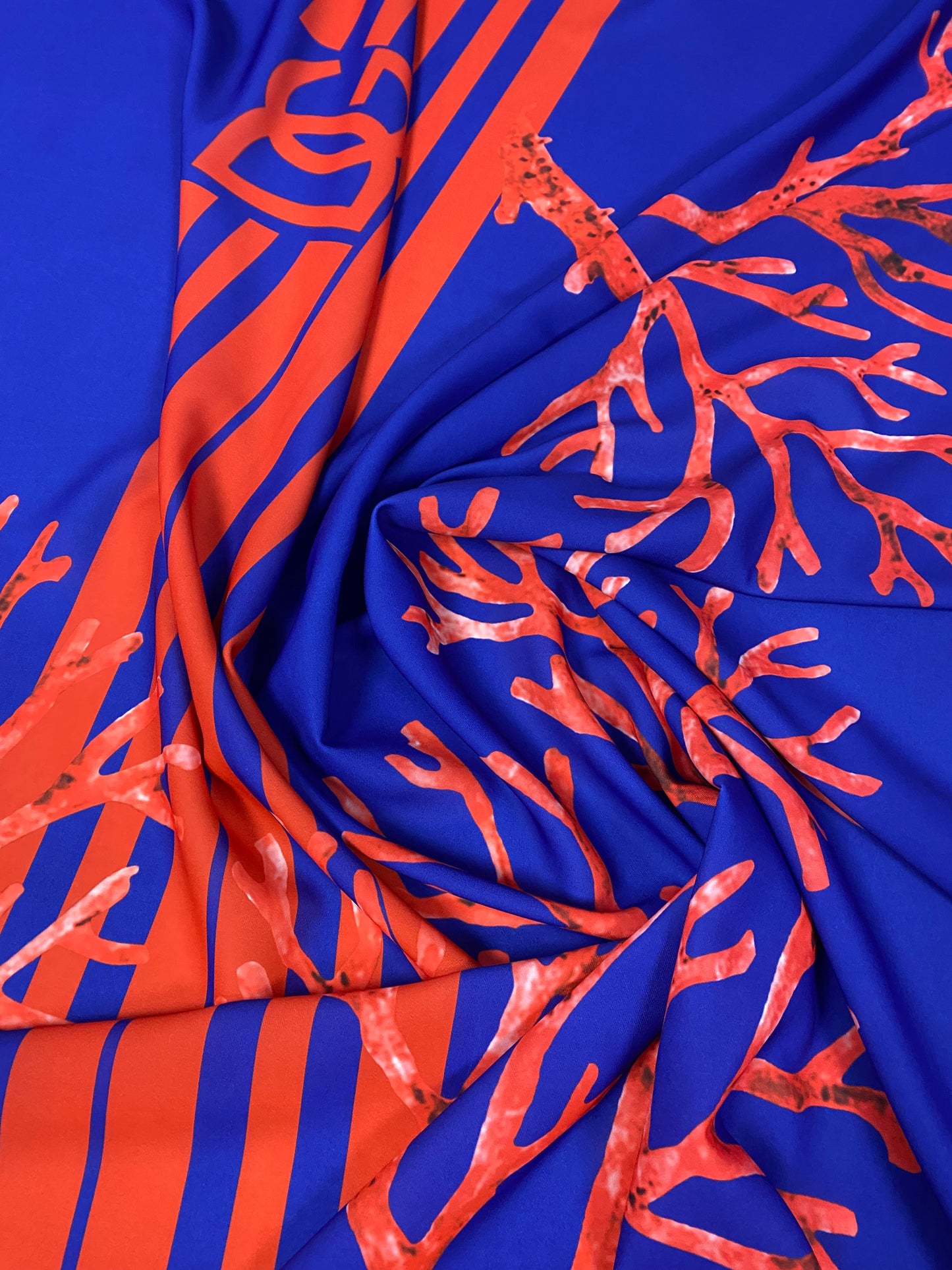 Coral Pattern Fabric Panel