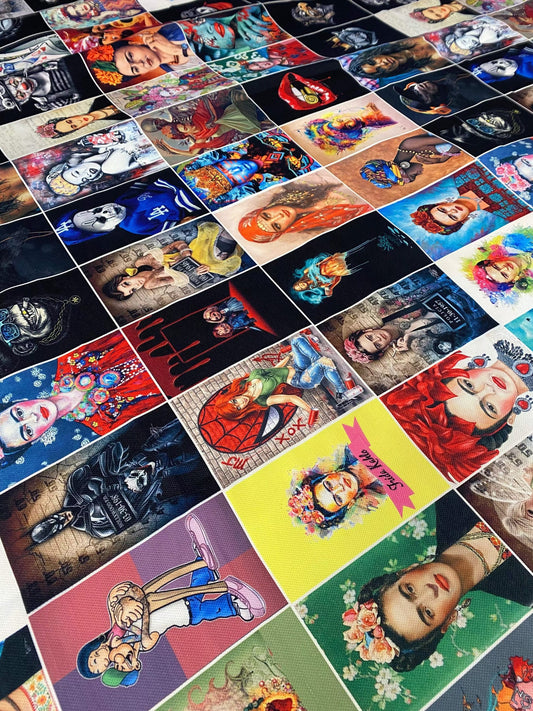 Pop Art Upholstery Fabric with Vibrant Print Design