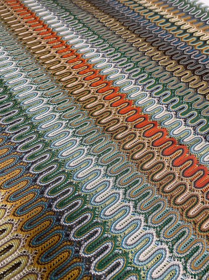 Mesh Zigzag Knit Fabric - Versatile Textiles for Fashion and Crafting