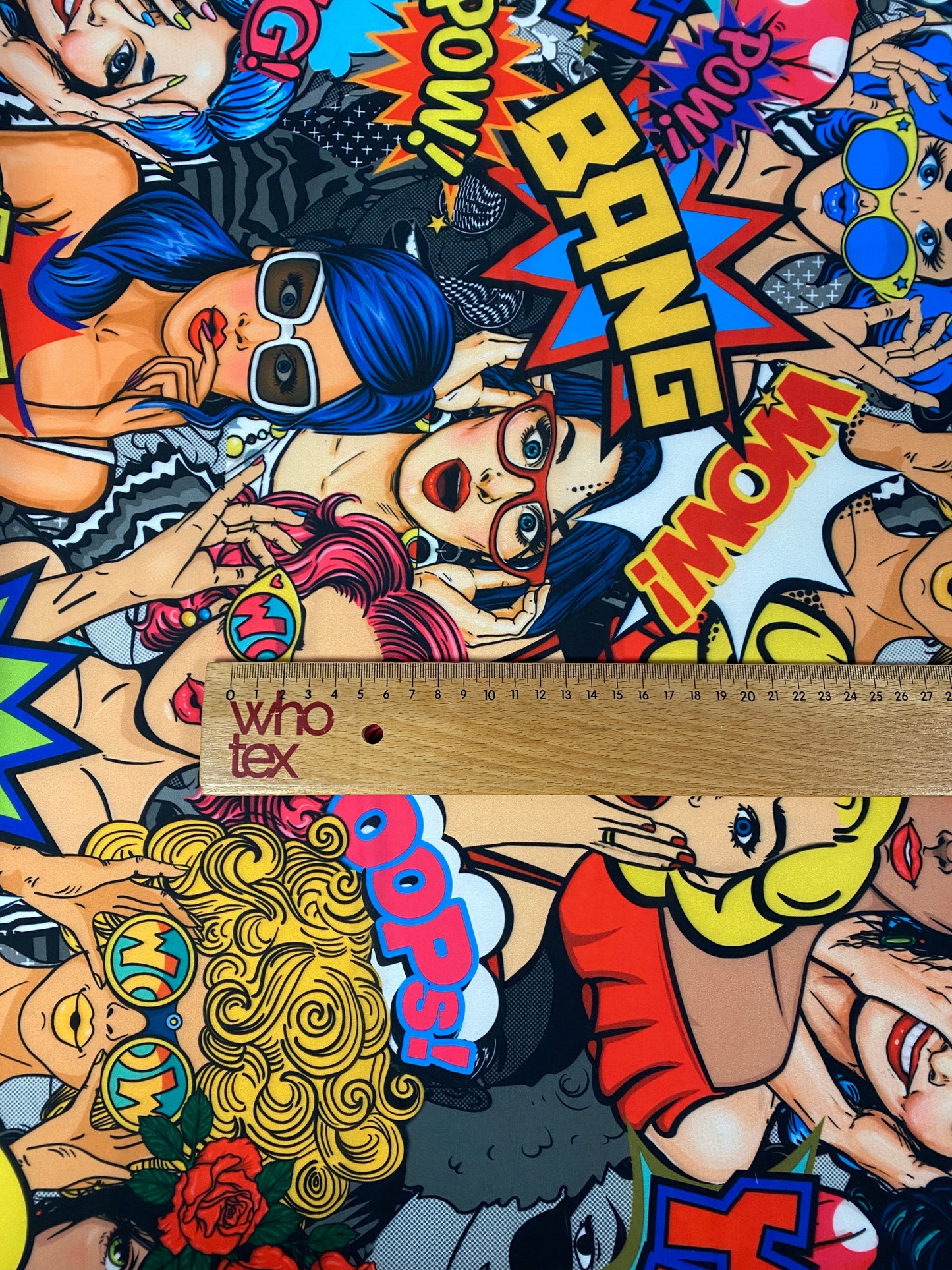 Pop Art Fabric Print – Multiple Fabric Options, Sold by Metre