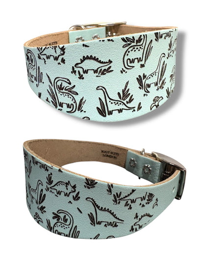 Leather Collar - Dinosaurs