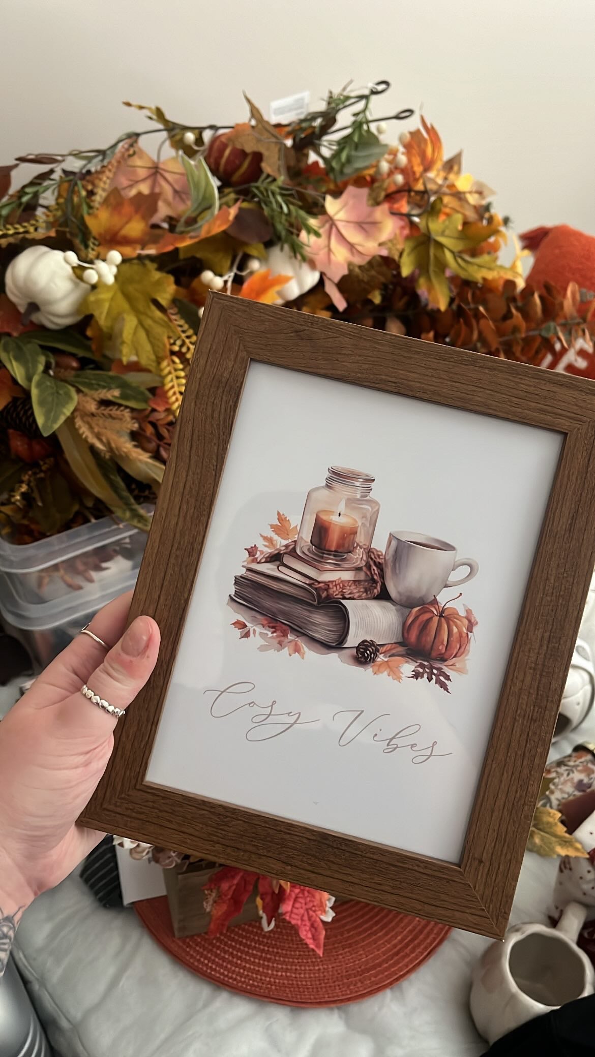 Watercolour Cosy Vibes Autumn Seasonal Wall Home Decor Print