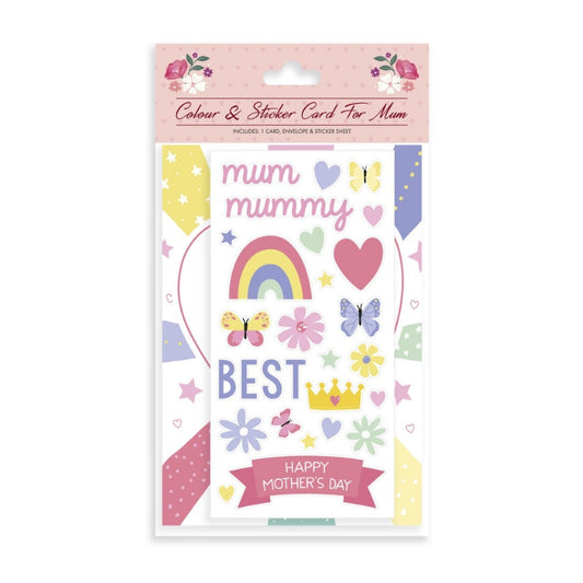 Mother’s Day colour & sticker card