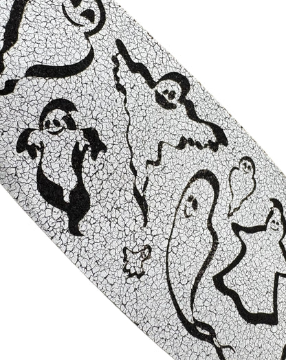 Leather Collar - HALLOWEEN - Ghosties