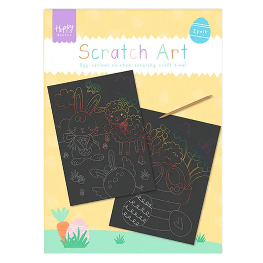 Easter craft scratch art
