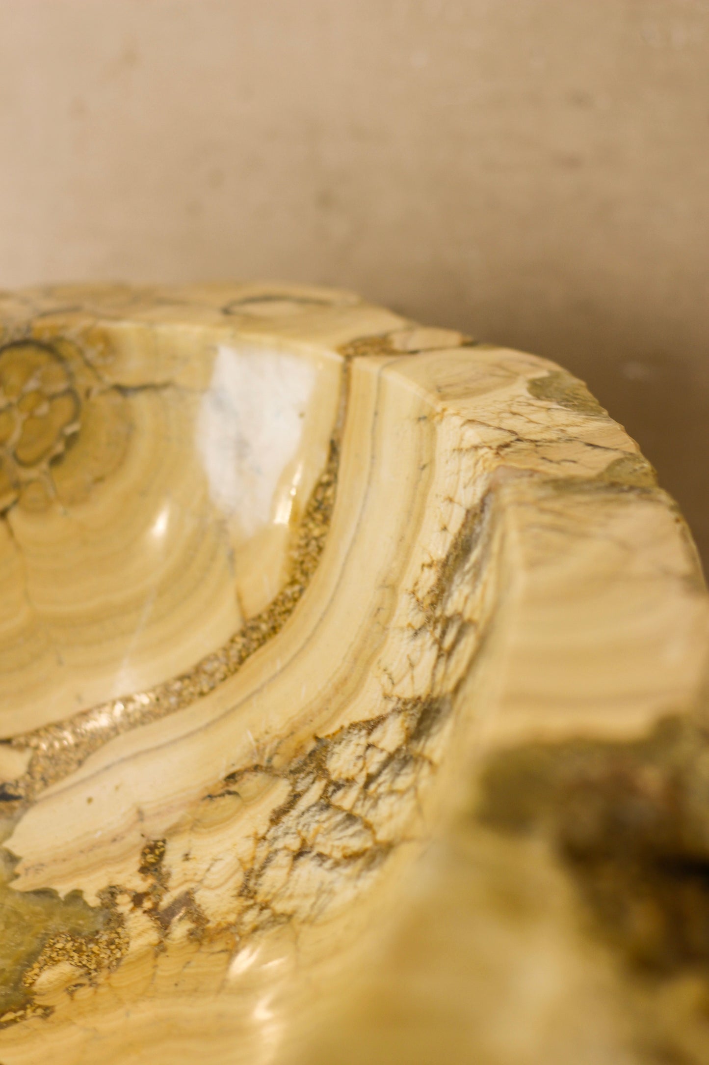 Raw Edge Onyx Wash Basin - No 3
