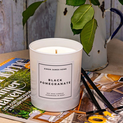 Black Pomegranate Handmade Soy Wax Candle
