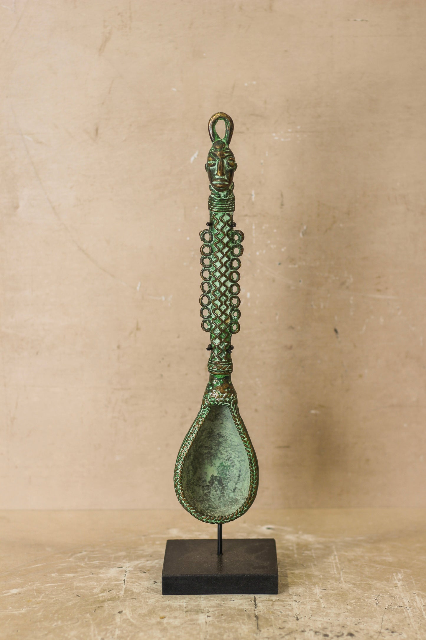 Benin Bronze Spoon - 143.1