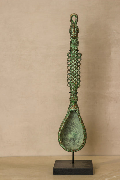Benin Bronze Spoon - 143.1