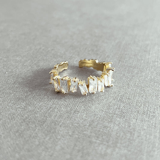 Mila Multi White Jewelled Ring