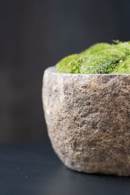 Indo Stone Moss Bowl