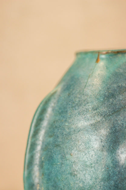 Vintage Blue Twin Fish Vase - No 4