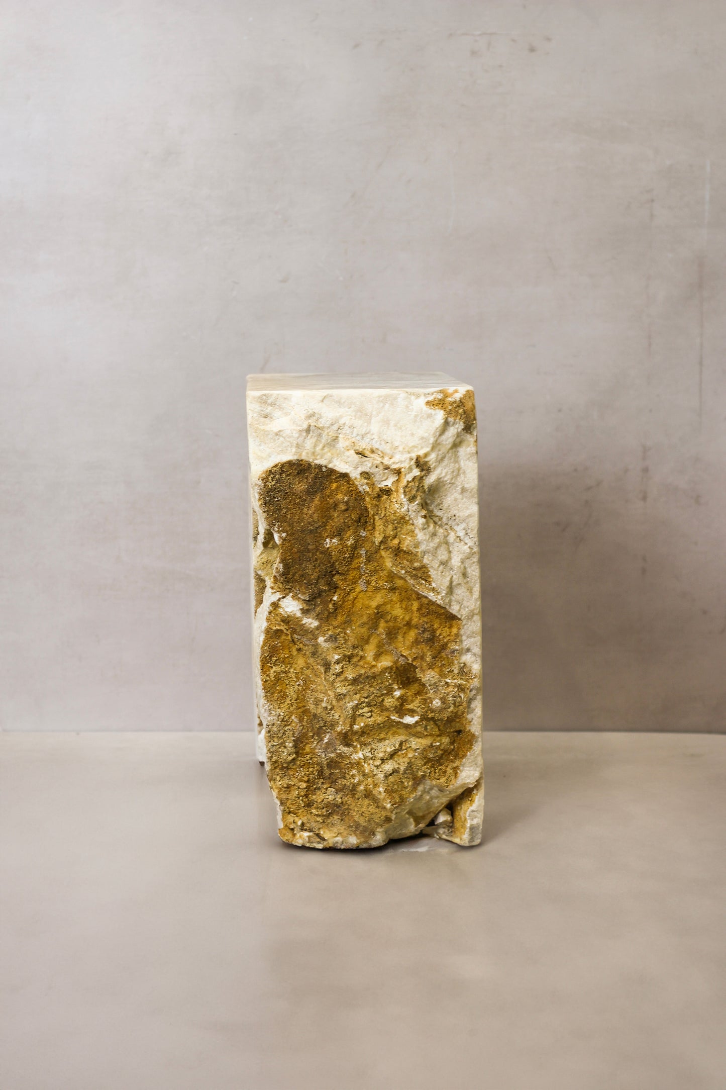 Onyx Side Table Pedestal Raw - Solid - No 5