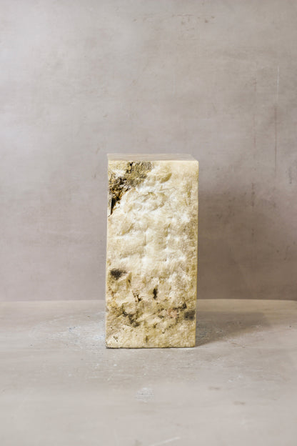 Onyx Side Table Pedestal Raw - Solid - No 5