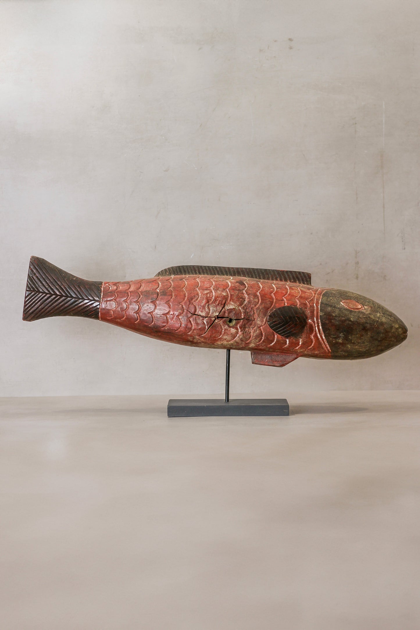 Large Bozo Puppet Fish - Mali - Red