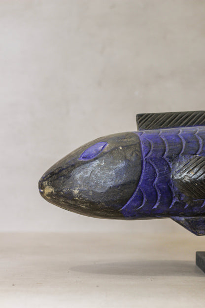 Large Bozo Puppet Fish - Mali - Blue